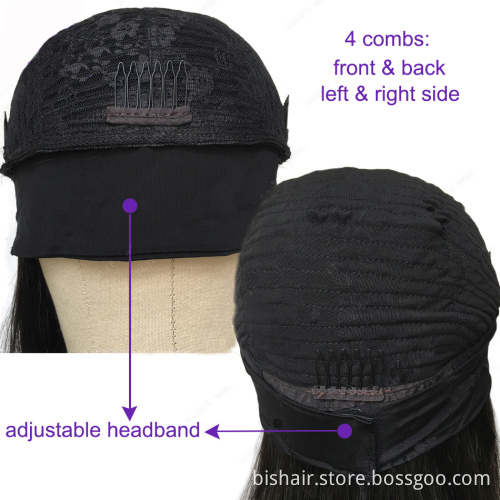 BIS Wholesale Short Afro Kinky Curly Headband Wigs For Black Women Brazilian Human Hair Wigs Glueless Full Machine Made Wig